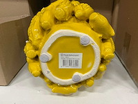 Vase maiskolven d20/h31cm yellow ceramic (3x) - afbeelding 3 van  4