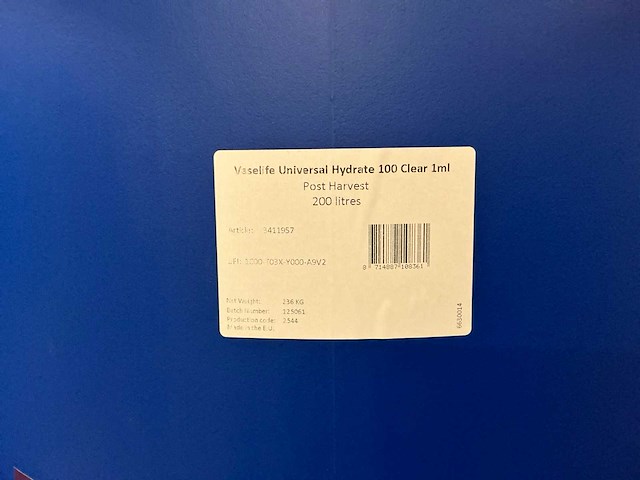 Vaselife universal hydrate 100 clear 200l - afbeelding 3 van  3
