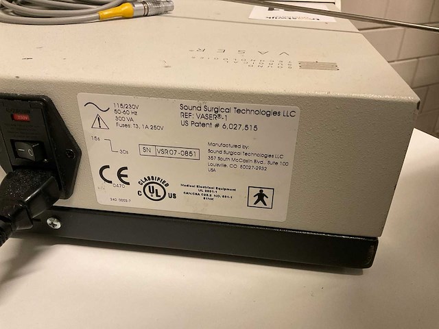 Vaser liposuctie apparatuur - afbeelding 5 van  5