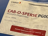 Vat bindmiddel / dispersie cab-o-sperse, pg008, alumina dispersion - afbeelding 2 van  2
