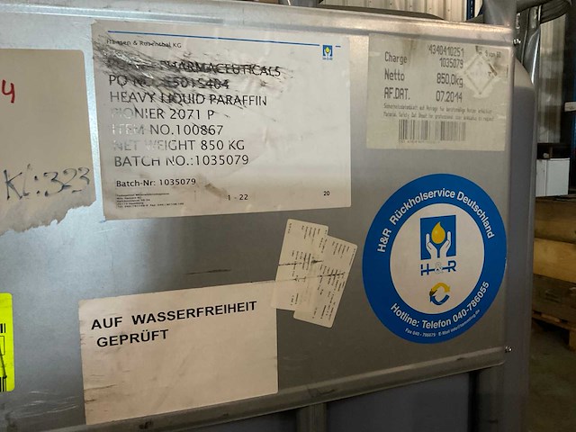 Vat parafinne 1000 liter - afbeelding 5 van  5