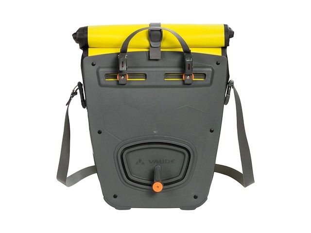 Vaude aqua back single fietstas 24 l canary waterdichte rolsluiting - afbeelding 2 van  2