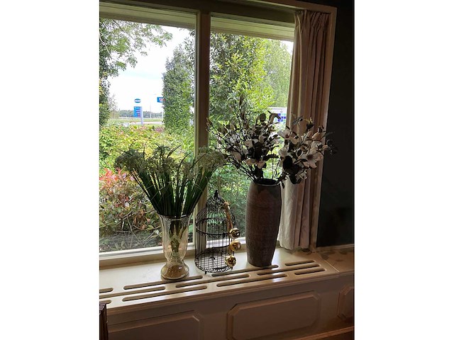 Vazen met kunstbloemen (3x) - afbeelding 1 van  6