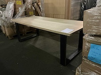 Vdb eiken eetkamertafel 220cm - afbeelding 1 van  5