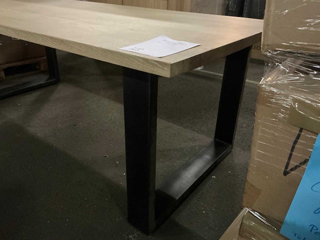 Vdb eiken eetkamertafel 220cm - afbeelding 2 van  5