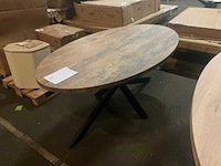Vdb ovale eetkamertafel 180cm - afbeelding 1 van  5