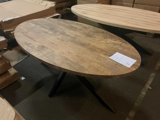 Vdb ovale eetkamertafel 180cm - afbeelding 3 van  5