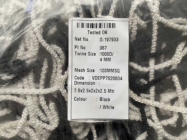 Vde voetbalnet - wit/zwart - set van 2 (5x) - afbeelding 3 van  3