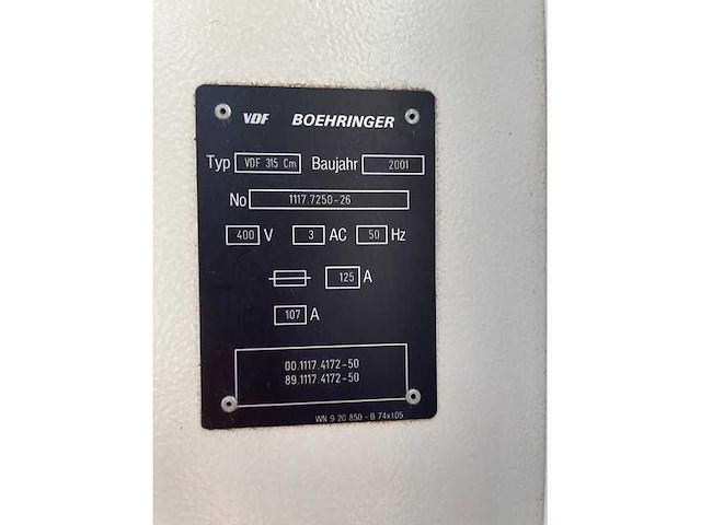 Vdf - 2001 - 315cm - cnc-draaibank - afbeelding 7 van  19