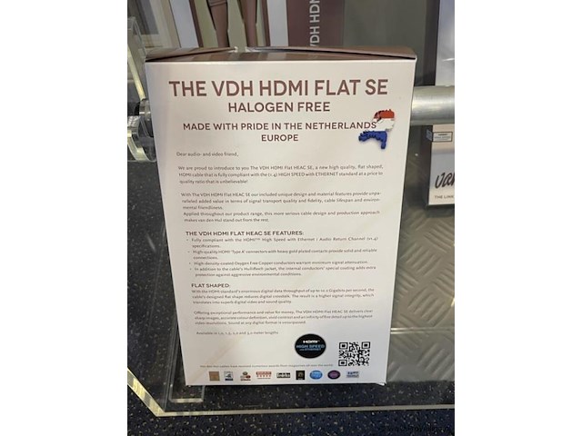 Vdh hdmi-kabel, 1,5mtr - afbeelding 2 van  3