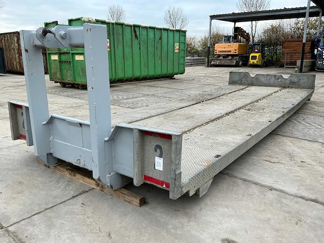 Vdl haakarm flatrack / plateaucontainer - afbeelding 1 van  10