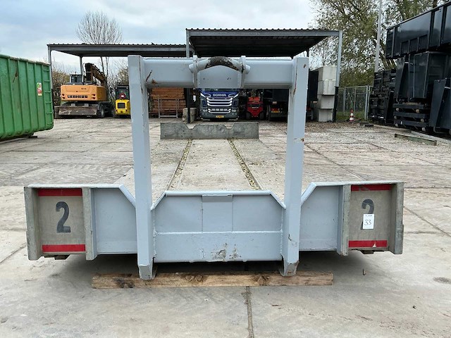 Vdl haakarm flatrack / plateaucontainer - afbeelding 3 van  10