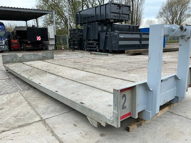 Vdl haakarm flatrack / plateaucontainer - afbeelding 4 van  10