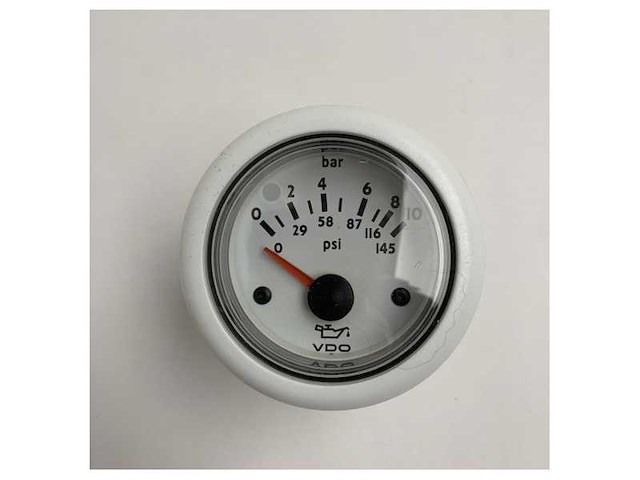 Vdo ocean line drukmeter 10 bar/145 psi n02-124-110 - afbeelding 1 van  6