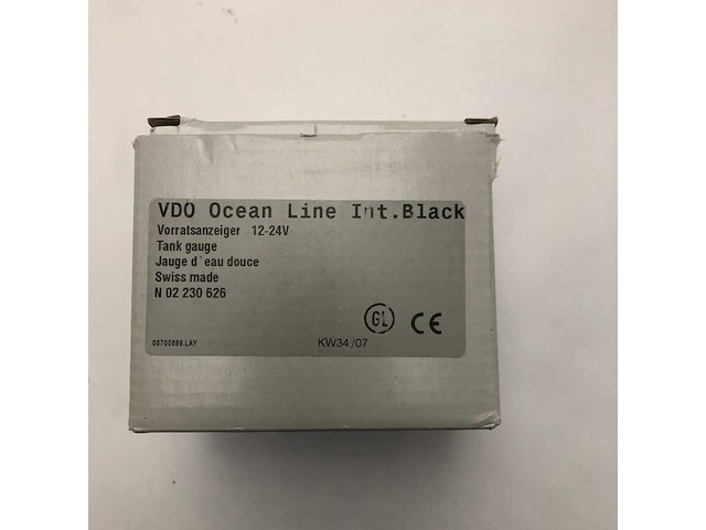 Vdo ocean line waste water guage black 12v - n02230626 - afbeelding 4 van  4