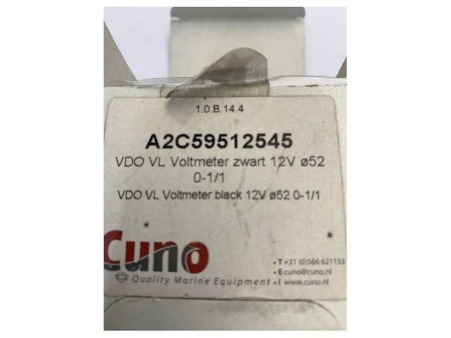 Vdo veratron viewline voltage indicator 8-16v 52mm white - a2c59512545 - afbeelding 5 van  6