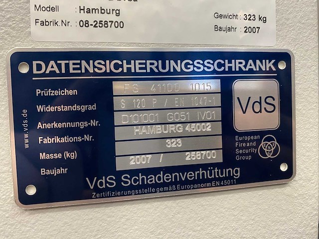 Vds - brand- en inbraakwerende kluis - afbeelding 7 van  15