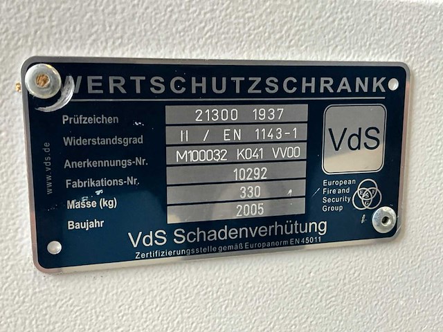 Vds kluis - afbeelding 3 van  3