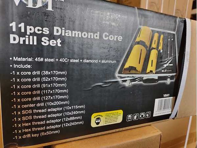Vdt - kernboren diamant - 11 delig - afbeelding 4 van  4