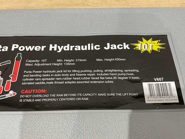 Vdt - porta power - hydraulische krik 10 t - afbeelding 2 van  11