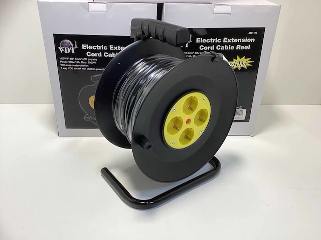 Vdt snoer- kabelhaspel - 40 meter - 230v (3x) - afbeelding 4 van  10