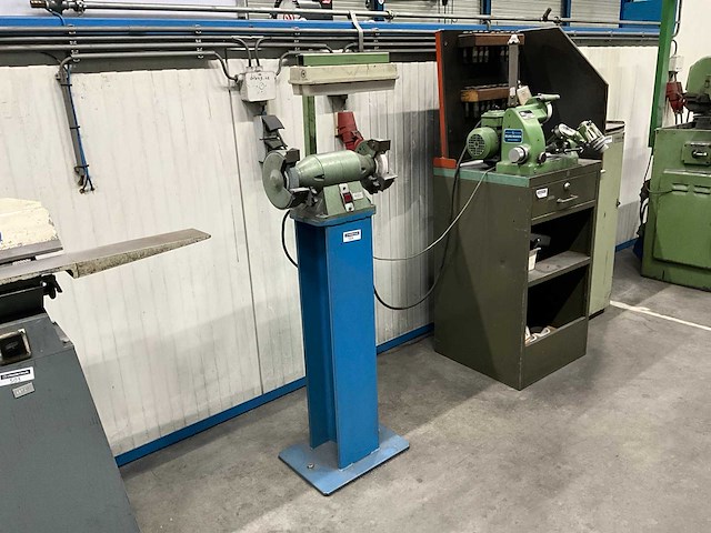 Veb galvanotechnik es160 dubbelsteens slijpmachine - afbeelding 2 van  9