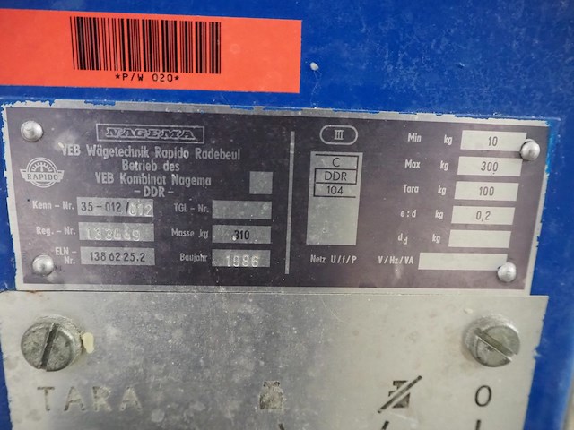 Veb wägetechnik rapido radebeul - afbeelding 9 van  9