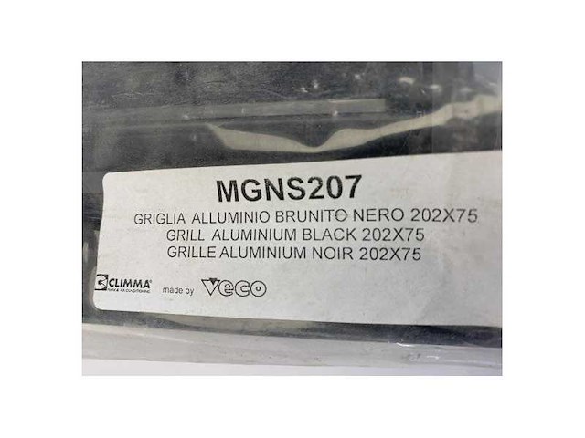 Veco climma mgns207 aircon grill 202 x 75 mm black - afbeelding 6 van  6