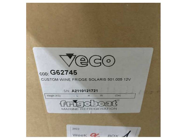 Veco stainless steel build-in 15-bottle wine cellar g62745 12v - afbeelding 8 van  8