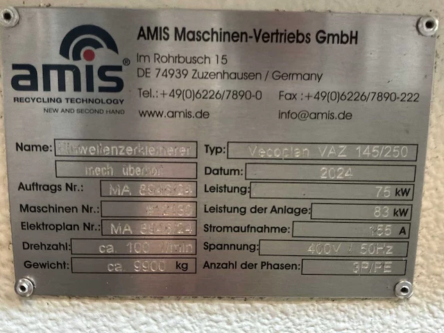 Vecoplan vaz 145/250 shredder - afbeelding 9 van  32