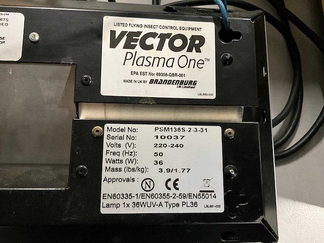 Vector psm136s-2-3-31 plasma one insecten lamp - afbeelding 2 van  3