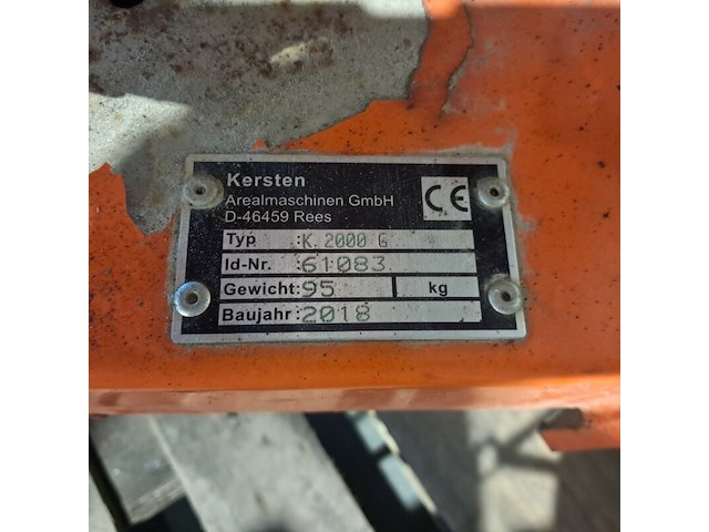 Veegmachine hydraulisch 100cm benzine, kersten, k2000g, 2018 - afbeelding 3 van  17