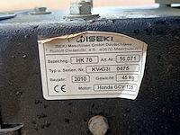 Veegmachine, iseki, hk70 honda gcv135 motor, 2010 - afbeelding 6 van  7