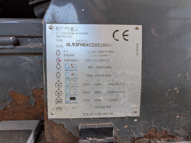 Veegmachine, ravo, 4-series cng, 2016 - afbeelding 36 van  41