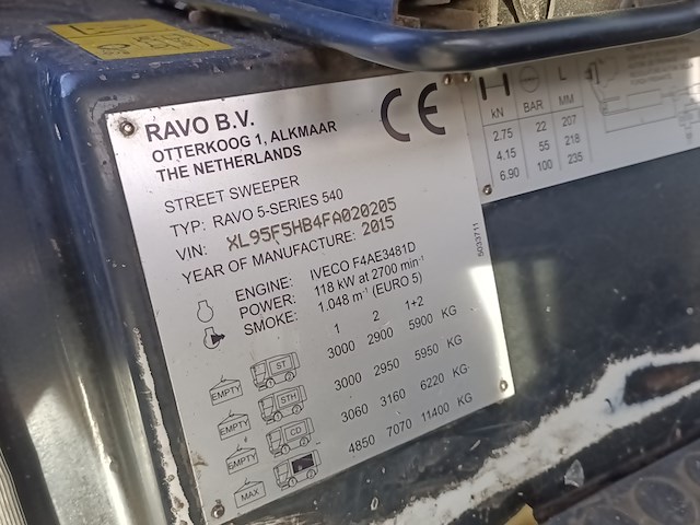 Veegmachine, ravo, 5-series 540, 2014 - afbeelding 11 van  40