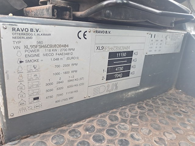Veegmachine, ravo, 560 euro 5, 2011 - afbeelding 31 van  57