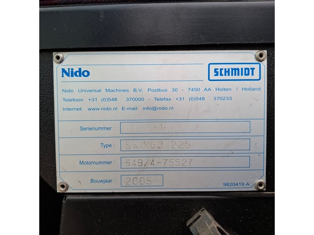 Veegmachine, schmidt / nido, compact 200 / swingo 225, 2005 - afbeelding 16 van  49