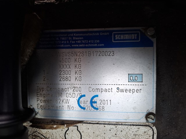Veegmachine, schmidt , swingo 200, wit, 2011 - afbeelding 51 van  57