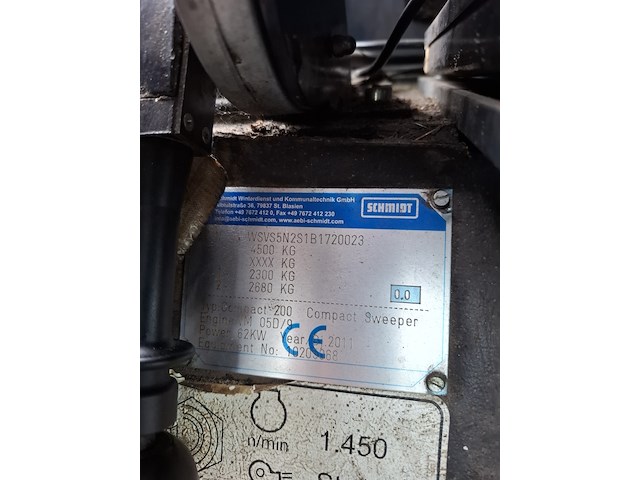 Veegmachine, schmidt , swingo 200, wit, 2011 - afbeelding 52 van  57
