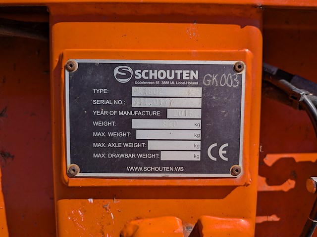 Veegmachine, schouten, phoenix px1802, 2016 - afbeelding 8 van  16