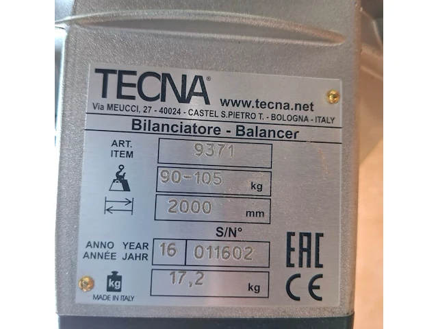 Veerbalancer tecna, 9371, bouwjaar 2016 - afbeelding 5 van  6