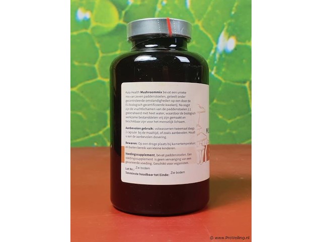 Vegan mushroommix supplement vegan mushroommix - 3 potjes á 180 capsules - afbeelding 2 van  3