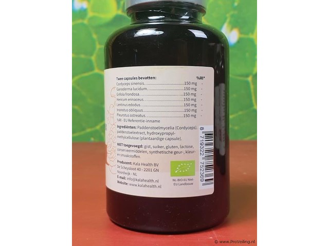 Vegan mushroommix supplement vegan mushroommix - 3 potjes á 180 capsules - afbeelding 3 van  3