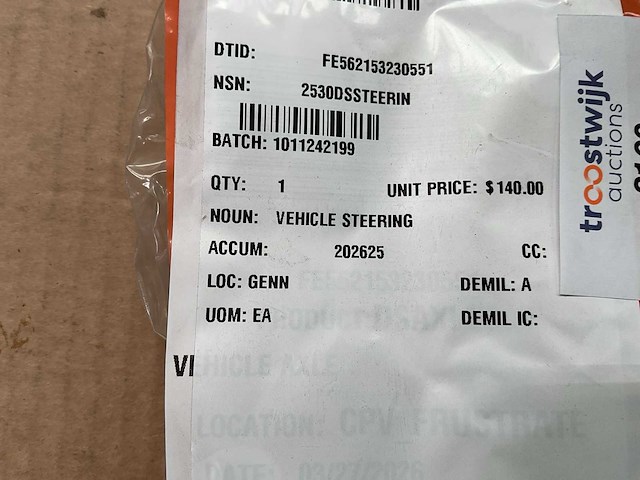 Vehicle steering - afbeelding 4 van  4