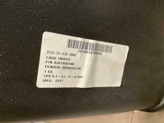 Vehicular fender - afbeelding 4 van  5