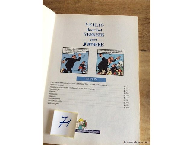 Veilig door het verkeer met jommeke onbeschreven - afbeelding 2 van  4