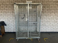 Veiligheids rolcontainer 120x80x85cm - afbeelding 1 van  6