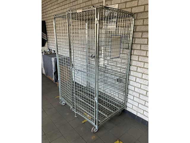 Veiligheids rolcontainer 120x80x85cm - afbeelding 2 van  6