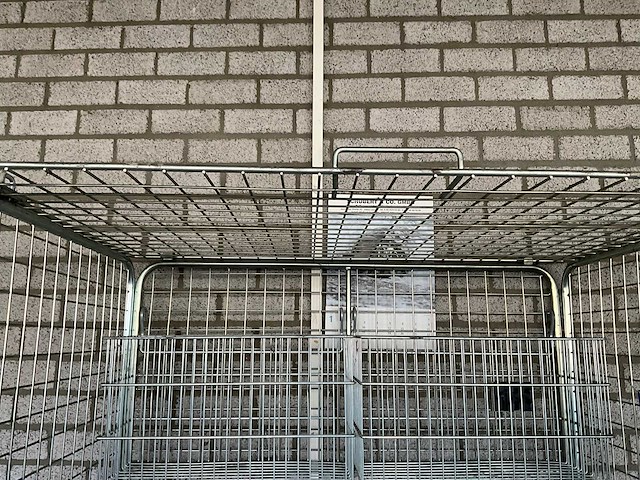 Veiligheids rolcontainer 120x80x85cm - afbeelding 3 van  3