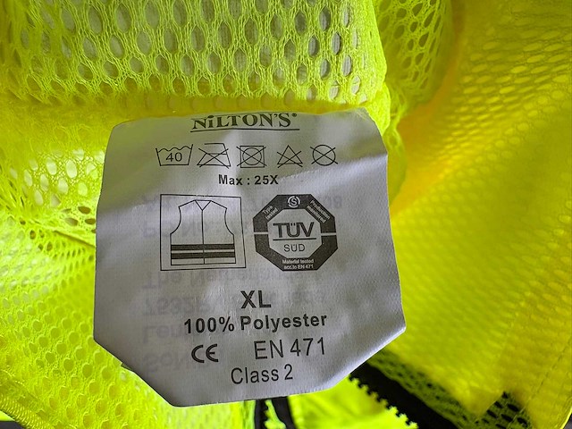 Veiligheids vest - mouwloos (100x) - afbeelding 3 van  3